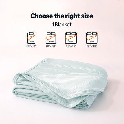 Cozy Comfort | Striped Cooling Blanket for Hot Sleepers with Reversible Design | Lightweight Throw for Bed & Sofa
