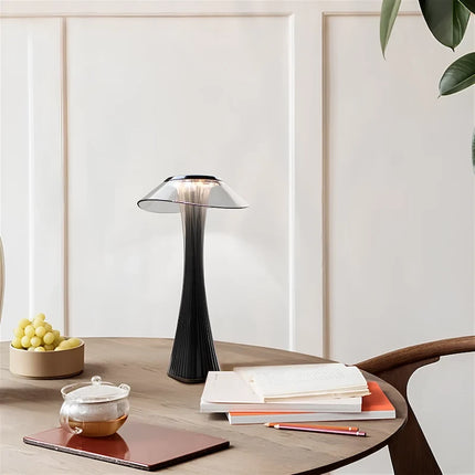 Sculpted Flare Lamp with Rechargeable Battery & Dimmable Function | Elegant Lighting for Any Room