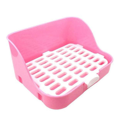 Rabbit Square Toilet with Convenient Shovel & Garbage Bag | Easy Clean Solution for Rabbit Owners
