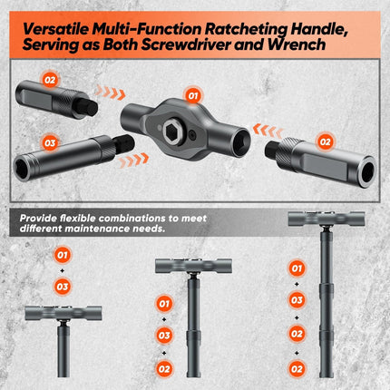 Ratchet Screwdriver Set 24 in 1, Hand Tools for Home Repair – image 18