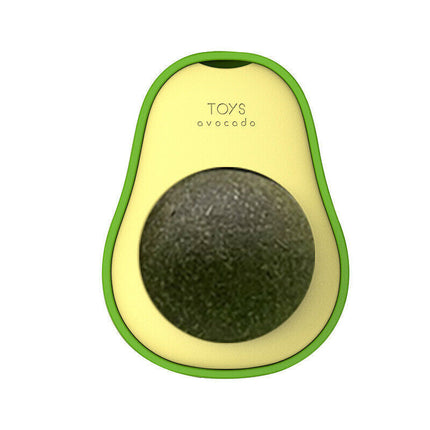 Avocado Catnip Wall Toy with 360-Degree Silvervine Ball | Engaging Teeth Cleaning Fun for Cats