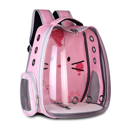 Breathable Pet Backpack with Hard Exterior for Ultimate Protection | Comfortable Travel Solution for Pets