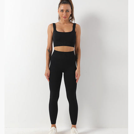 Seamless Yoga Set for Women with High-Waisted Leggings | Comfortable Activewear for Stylish Workouts