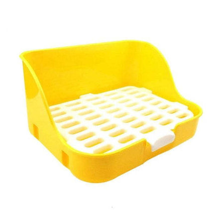 Rabbit Square Toilet with Convenient Shovel & Garbage Bag | Easy Clean Solution for Rabbit Owners