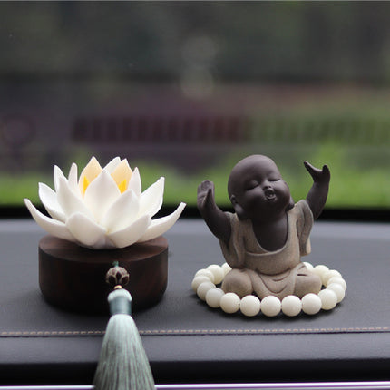 Aromatherapy Car Perfume Accessory with Black Walnut Design | Elegant Scents for Stress Relief and Relaxation
