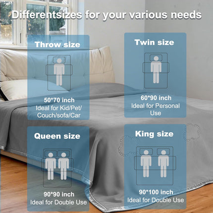 Cozy Comfort | Cooling Blanket with Heat-Absorbing Fabric | Lightweight Summer Blanket for Refreshing Sleep