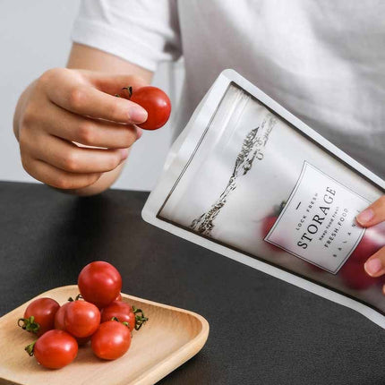 Reusable Silicone Food Storage Bags with Double Sealing | Eco-Friendly Solution for Freshness and Organization