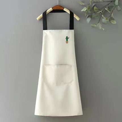 Waterproof PVC Apron with Cute Rainbow & Cactus Designs | Stylish Protection for Kitchen Cooking