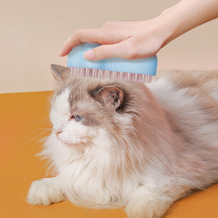 Electric Pet Grooming Brush with UV Light & USB Charging | Dual-Use Tool for Healthy Fur and Skin Care