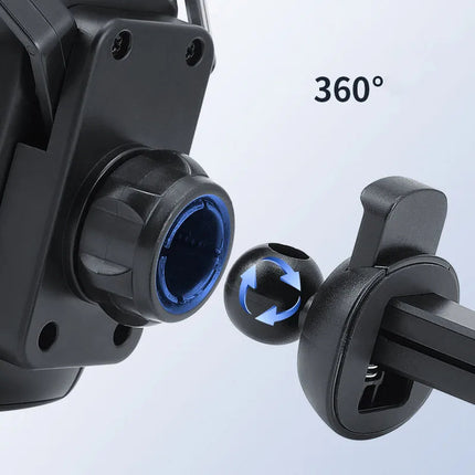Car Phone Holder with 360° Rotation and Silent Design | Secure Air Vent Mount for Worry-Free Driving