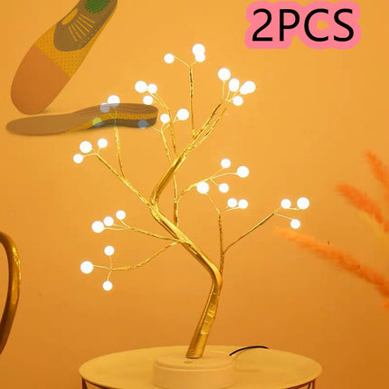 LED Bonsai Tree Light with Dual Power Supply | Elegant Table Lamp for Artistic Home Decor