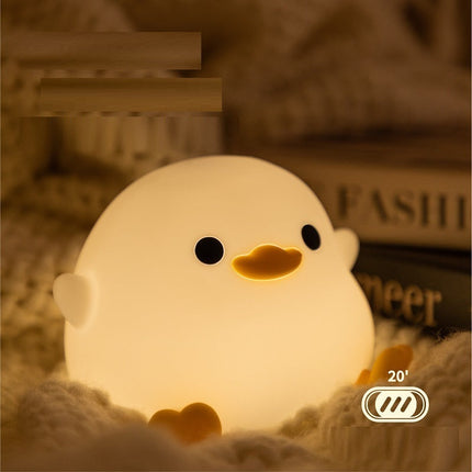 Doudou Duck Silicone Night Lamp with Dimmable Light | Soothing Bedtime Companion for Kids