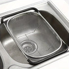 Expandable Sink Strainer Basket, Stainless Steel Strainer for Over the Sink, Sink Drainer for Fruits and Vegetables