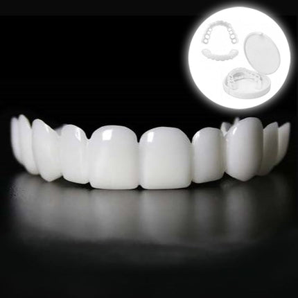 Snap On Veneers for Upper and Lower Teeth, Temporary Cosmetic Teeth Cover for a Natural Smile