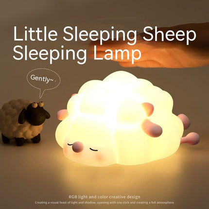 Rechargeable Silicone Sheep Night Light with Timer & Dimmer | Safe and Soft Companion for Peaceful Sleep