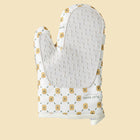 Heat Resistant Cotton Silicone Oven Mitts with Anti-Slip Grip | Safe Cooking for Hot Dishes and Pans