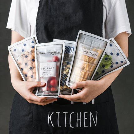 Reusable Silicone Food Storage Bags with Double Sealing | Eco-Friendly Solution for Freshness and Organization