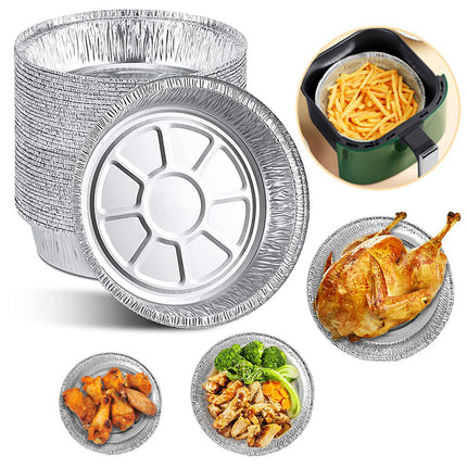 Durable Aluminum Foil Liners for Air Fryers | Non-Stick, Waterproof, and Easy Cleanup for Hassle-Free Cooking