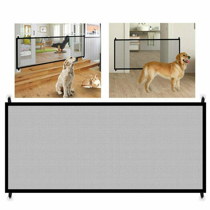 Magic Mesh Pet Gate for Small Pets with Pressure-Mounted Design | Expandable and Easy to Install for Home Safety