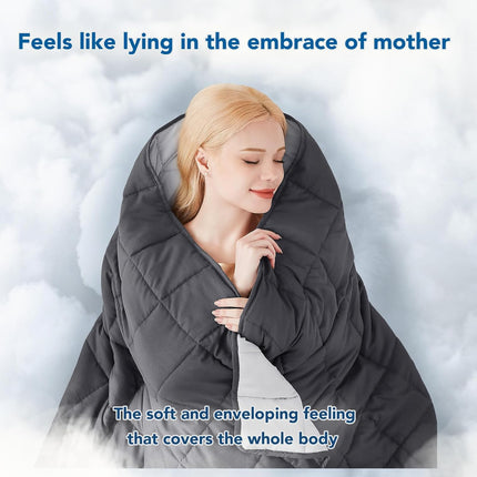 Cozy Comfort | Weighted Blanket with Cooling Microfiber | All-Season Softness for Ultimate Relaxation