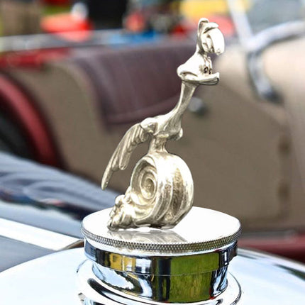 Hood Ornament for Car, Chrome Running Bird Hood Emblem – image 4