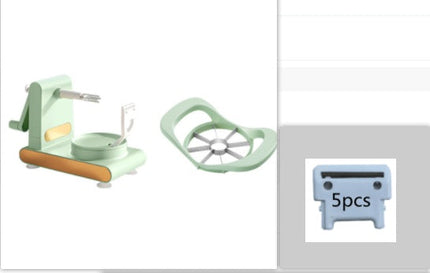 Hand-Cranked Multifunctional Peeler Machine with Non-Slip Suction Base | Efficient Kitchen Tool for Easy Fruit and Vegetable Peeling