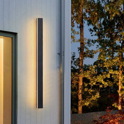 Modern Outdoor Wall Light with Linear LED Design, Exterior Light Fixture for Garden and Corridor – image 30