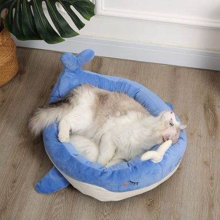 Whale and Duck Cloth Pet Nest for Cats and Small Dogs | Soft and Durable Bed for Ultimate Comfort