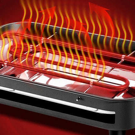 Electric BBQ Oven with Adjustable Temperature Control | Spacious 390MM Cooking Surface for Perfect Grilling
