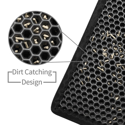 Waterproof Honeycomb Cat Litter Mat with Soft EVA Material | Prevents Litter Scatter and Protects Floors
