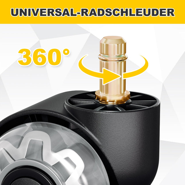 Office Chair Caster Wheels Set of 5, Swivel Casters for Furniture