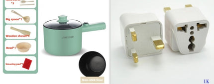 Portable Mini Electric Hot Pot with Keep-Warm Function | Stainless Steel Kitchen Cooker for Steaming and Boiling