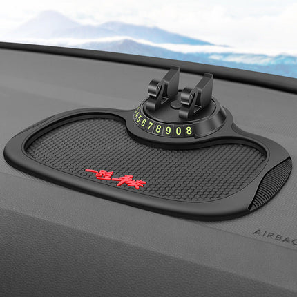 Cartoon Anti-Slip Mat for Dashboard with Mobile Phone Holder | Versatile Car Accessory for Organization and Fun