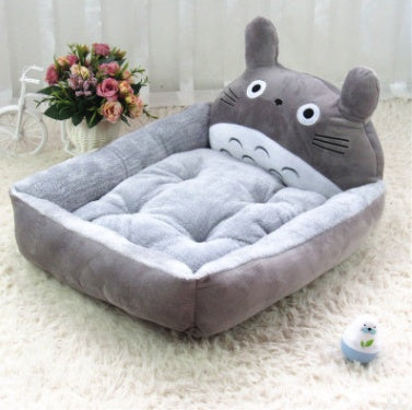 Dog Bed with Removable Washable Cover & Cartoon Design | Cozy Nest for Large Breeds like Golden Retrievers