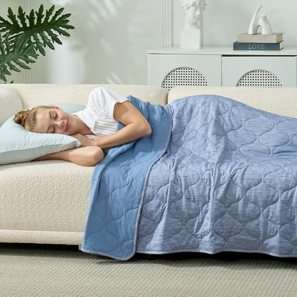 Vepine Cozy | Cooling Dual-Sided Blanket for Hot Sleepers with Soft Breathable Fabric | Lightweight Throw for Comfortable Sleep