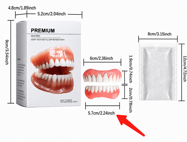 Best Boil and Bite Dentures | Dentures Set | Easy Dentures At Home - Temporary Cosmetic Dentures