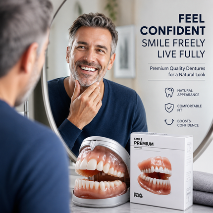 Best Boil and Bite Dentures Online | Full Set Flexible Silicone Dentures | At Home Denture Kit for Adults