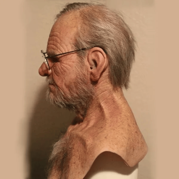Realistic Halloween Masks, Latex Old Man Mask