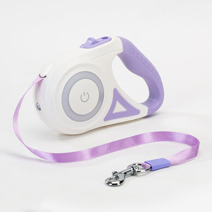 Retractable Dog Leash with Spotlight and One-Handed Locking System | Safe and Comfortable Control for Pets