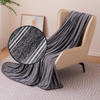 Dark Gray Striped / Throw