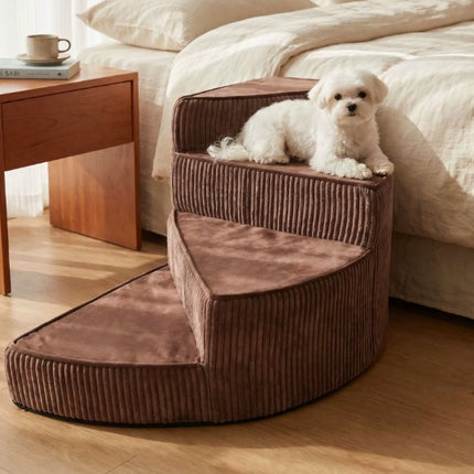 Comfort Steps | Orthopedic Dog Stairs for Bed with Non-Slip Foam Design | Space-Saving Solution for Pet Mobility
