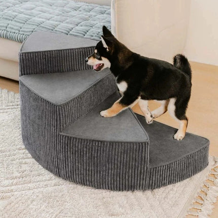 Comfort Steps | Orthopedic Dog Stairs for Bed with Non-Slip Foam Design | Space-Saving Solution for Pet Mobility