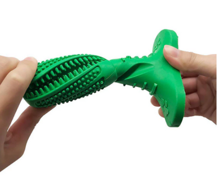 Dog Chew Toy Toothbrush, Durable Dog Toy with Treat Space