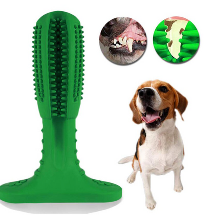 Dog Chew Toy Toothbrush, Dog Dental Care Chew Toy for Teeth Cleaning, Durable Dog Toy with Treat Space
