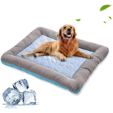 Pet Cooling Pad with High-Tech Cool Silk Fabric | Comfortable Mat for Dogs and Cats to Beat the Heat