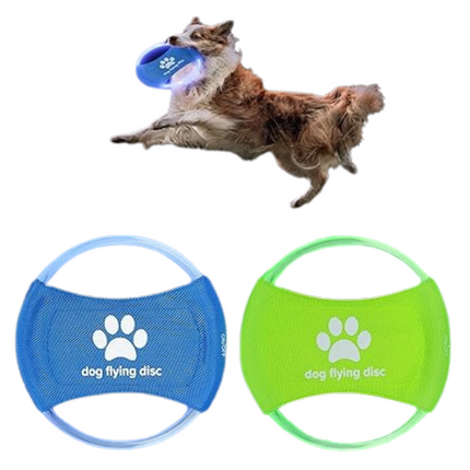 LED Dog Flying Disc with Rechargeable LED Lights | Interactive Toy for Day & Night Play