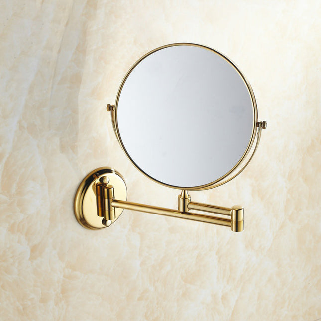 Vanity Mirror with Lights, Wall Mounted Lighted Makeup Mirror, Double Sided Folding Magnifying Mirror for Shaving