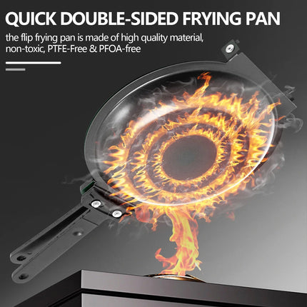 Non Stick Pan, Double Sided Omelette Pan for Pancakes and Quesadillas – image 5