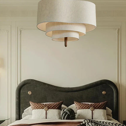 Dining Room Chandelier, Living Room Chandelier with Fabric Shade