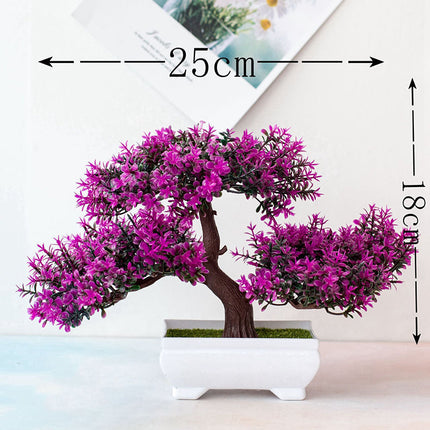 Fake Plants, Small Fake Tree for Bookshelf Decor